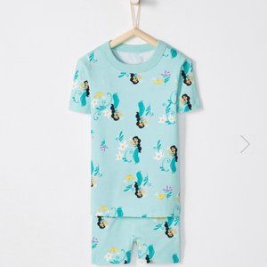 Hanna Andersson Girls Organic Cotton PJ short sleeve Disney Princess Jasmine 2T